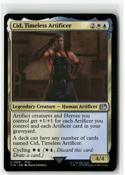 Cid, Timeless Artificer 0416 - FINAL FANTASY MTG NM - Image 1