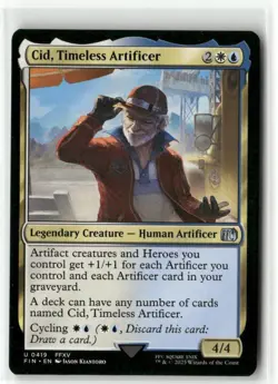 Cid, Timeless Artificer 0419 - FINAL FANTASY MTG NM - Image 1