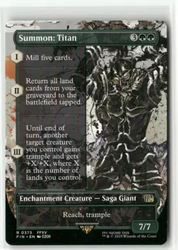 Summon: Titan Borderless - FINAL FANTASY MTG NM - Image 1