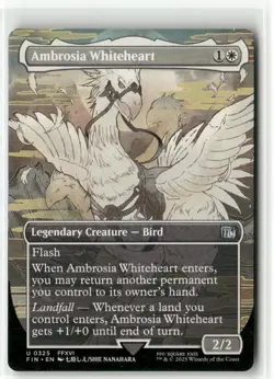 Ambrosia Whiteheart Borderless - FINAL FANTASY MTG NM - Image 1