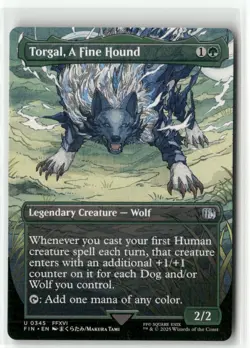 Torgal, A Fine Hound Borderless - FINAL FANTASY MTG NM - Image 1