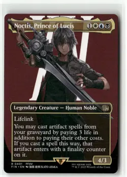 Noctis, Prince of Lucis Borderless - FINAL FANTASY MTG NM - Image 1