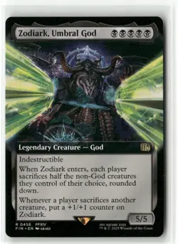 Zodiark, Umbral God Extended Art - FINAL FANTASY MTG NM - Image 1