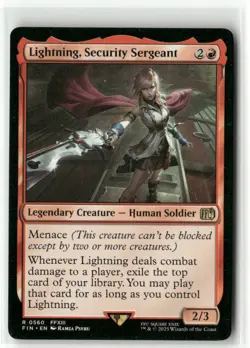 Lightning, Security Sergeant - FINAL FANTASY MTG NM - Image 1