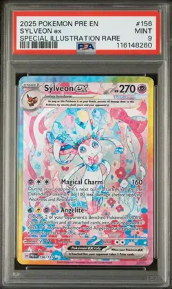 Pokemon En-prismatic Evolutions 156 Sylveon Ex Special Illustration Rare PSA 9 - Image 1