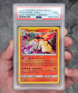 Pokemon Typhlosion 42/214 COSMOS - PSA 9 - Australian Exclusive - Lost Thunder - Image 1