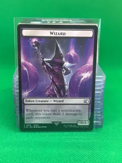 Wizard 15 / Bird 17 Final Fantasy Token (FIN) MTG Regular NM - Image 1