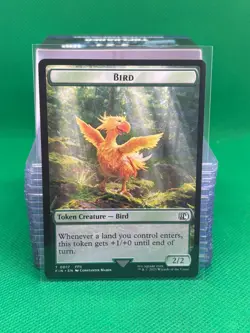 Wizard 15 / Bird 17 Final Fantasy Token (FIN) MTG Regular NM - Image 2