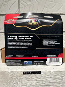 Pokemon TCG Paldean Fates Tech Sticker Collection 3 Pack - Fidough Promo - Image 2