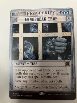 Mtg. Mindbreak Trap. Showcase. Outlaws of Thunder Junction. PF - Image 1