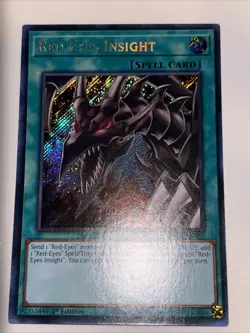 Yugioh! Red-Eyes Insight - RA03-EN061 - Secret Rare - 1st Edition Near Mint, Eng - Image 1