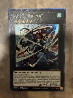 Yugioh! TCG - K9-17 "Ripper" - Collector’s Rare - Justice Hunters - JUSH-EN035 - Image 1