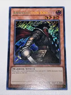 Armageddon Knight RA03-EN002 Secret Rare 1st Ed NM Yugioh - Image 1