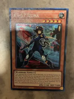 Yugioh! TCG - K9-17 Izuna - Collector’s Rare - Justice Hunters - JUSH-EN031 - Image 1