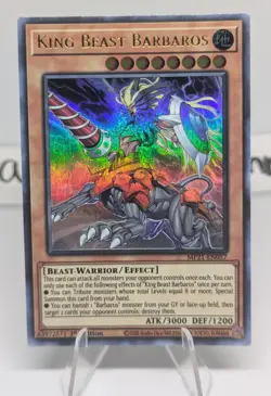 Yugioh - King Beast Barbaros (Ultra Rare) (1st Edition) - MP21-EN057 P - Image 1