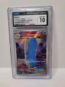 CGC 10 Wailord 162/159 Illustration Rare Holo Journey Together Pokemon Card - Image 1