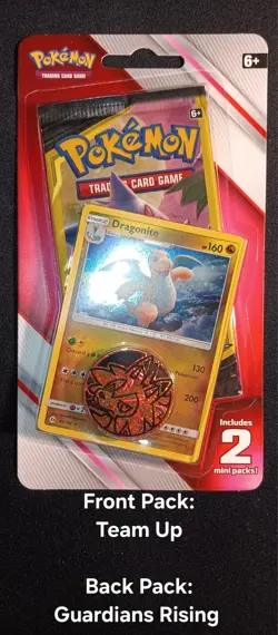 Pokemon Team Up Blister Pack With 2 Mini 3 Card Packs -Gengar & Mimikyu- Sealed - Image 1