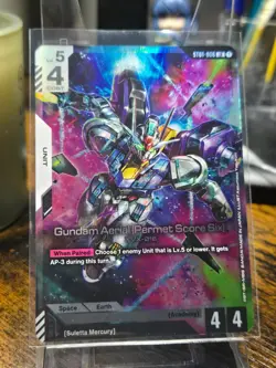 Gundam Aerial (Permit Score Six) Foil - ST01-006 NM - Gundam TCG Card Game - Image 1