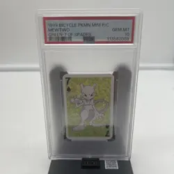 1999 BICYCLE POKEMON MINI PLAYING CARDS GREEN DECK MEWTWO PSA 10 - Image 1