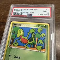 Pokemon Treecko Poke Card Creator Kids' WB! Promo #1 PSA 9 Mint - Image 2
