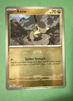 Axew (Master Ball Pattern) 068/086 Sv: Black Bolt Holo Pokemon TCG Card NM - Image 1