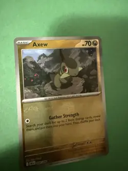 Axew (Master Ball Pattern) 068/086 Sv: Black Bolt Holo Pokemon TCG Card NM - Image 3