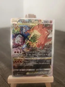 Pokemon TCG Charizard v Star SWSH262 Black Star Promo Card Near Mint Condition - Image 1