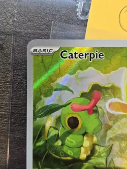 Caterpie 172/165 Holo Illustration Rare Pokemon 151 Card Near Mint English - Image 2
