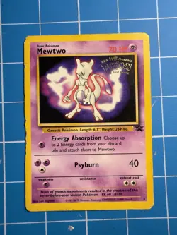 Pokemon Card - Mewtwo (WB Movie Promo) - WoTC Promo Stamped #3 HP - Image 1