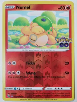 HOLO Numel 013/078 NM / M - DITTO UNPEALED - REVERSE Pokemon GO TCG Card - Image 1