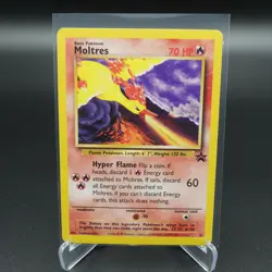 POKEMON CARD 1999-2000 BLACK STAR PROMO MOLTRES #21 WOTC EX - Image 1