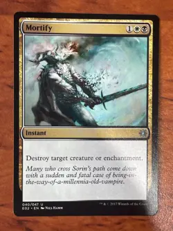 Mortify MTG Magic the Gathering Card NM Near Mint EO2 - Image 1