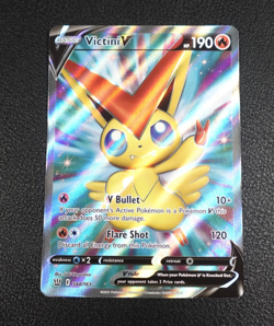Victini V Full Art 144/163 - Battle Styles Holo - Near Mint Pokemon Card - Image 1