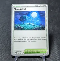 Moonlit Hill Regular Uncommon Stadium 2024 Paldean Fates Pokemon Card 081/091 - Image 1