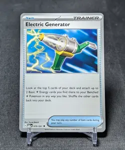 Electric Generator Regular Uncommon Item 2024 Paldean Fates Pokemon Card 079/091 - Image 1