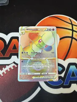 Pokemon Whimsicott VSTAR Rainbow Secret Rare Card 175/172 Brilliant Stars - Image 1