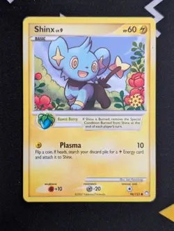 Pokemon Card Shinx 98/123 Advent Countdown Calendar Snowflake Stamp Promo EX MP - Image 1