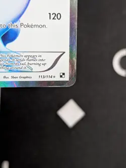 Reshiram - 113/114 - Pokemon Black and White Full Art Ultra Rare Card HP DMG - Image 4
