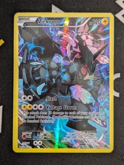 Zekrom XY76 Black Star Promo Full Art Holo Pokemon Card NEAR MINT - Image 1