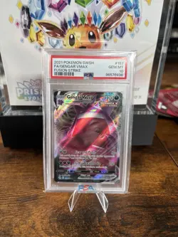 Pokemon Gengar VMAX TCG SWSH Fusion Strike Holo Ultra Rare Full Art Card 157/264 - Image 1