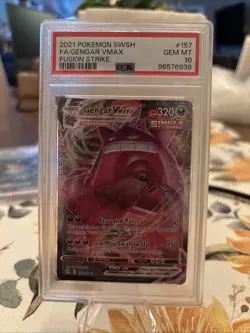 Pokemon Gengar VMAX TCG SWSH Fusion Strike Holo Ultra Rare Full Art Card 157/264 - Image 2