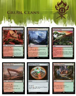 6x (1/ea) - GRUUL Commander Land & Artifact Lot - Mixed Sets B - NM MTG - Image 1