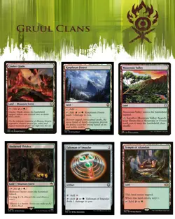 6x (1/ea) - GRUUL Commander Land & Artifact Lot - Mixed Sets A - NM MTG - Image 1