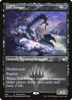 1x Fell Stinger - Foil Promo NM Eng MTG - Crimson Vow - Image 1