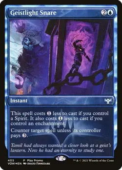 1x Geistlight Snare - Foil Promo NM Eng MTG - Crimson Vow - Image 1