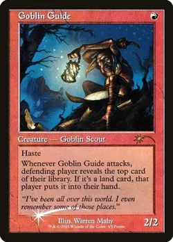 1x Goblin Guide - Foil Retro Frame Promo NM Eng MTG - Love Your LGS - Image 1