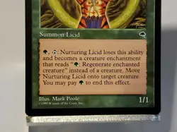 MTG Nurturing Licid Tempest Regular Uncommon Magic - Image 3