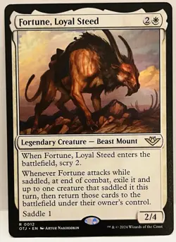 Fortune, Loyal Steed -#12- MTG-Outlaws of Thunder Junction-Regular-LP - Image 1
