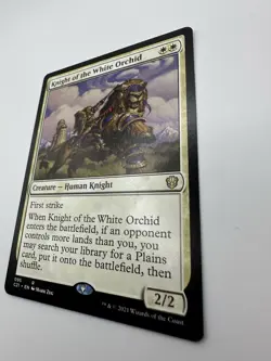 MTG TCG Knight of the White Orchid Commander 2021 Regular - Image 2