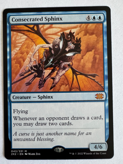 1x Consecrated Sphinx - Double Masters 2022 (2X2) - MTG - Image 1